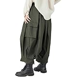 [WEEN CHARM] サルエルパンツ 変形 アラジンパンツ メンズ 巻きドレープ ワイドパンツ ジョガーパンツ ゆったり 男女兼用 オシャレ 袴パンツ ウエストゴム リラックスパンツ ヒップホップ パンツ ブラック系 オールシーズン対応