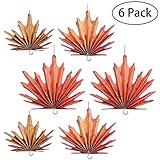 bestoyard Maple Leaf Garland Autumn Leaves Hangingファン感謝祭パーティー用装飾6pcs