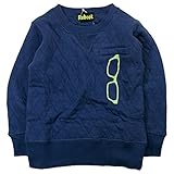 《秋冬春対応》 Reboot(リブート) 裏毛メガネPtトレーナー 110cm/Nv NO.AH-1691609