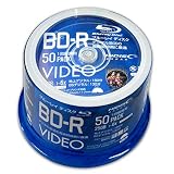 HIDISC BD-R 25GB 6倍速 50枚 スピンドルケース ホワイトプリンタブル VVVBR25JP50