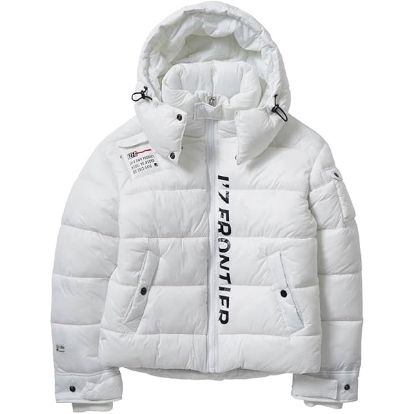 fusalp スキーウェアフード付きホワイトダウンジャケット fusalp