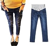 【MIKA&MAYA】 マタニティ デニム ジーンズ 大きいサイズ ストレッチ スキニー レディース (XLサイズ)