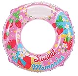 ヒオキ のぞける浮き輪 いちご/ピンク 60cm WN7760