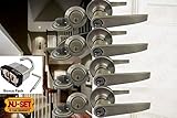 4 Sets of NuSet Antique Brass Keyed Alike Lever Lock/Dead Bolt Combo [並行輸入品]