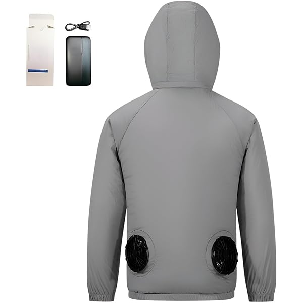 空調作業服 ファン付き 30000mAh大容量バッテリー ファン付き作業服 長袖 Amazon.co.jp: [barkyo] 空調作業服 ファンバッテリーセット