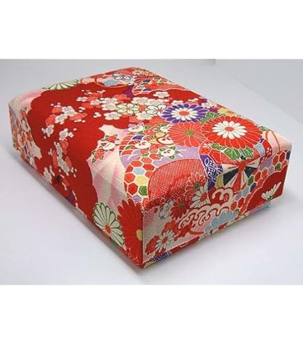 Amazon.co.jp: 道具箱 お裁縫箱 小物入れ ちりめん文庫箱（中） 紫 約