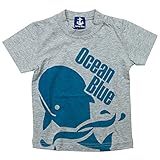 《初夏盛夏対応》 BateauBleue(バトーブルー) 天竺OceanBlue半袖Tシャツ 100cm /Mg NO.AH-1651301
