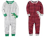 Carter 's Baby Boys Sleep & PlayコットンFootlessスリーギフトバンドル
