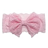 Domybestベビー ヘアバンド キッズ 子供 リボン 柔らかいレース カチューシャ 髪飾り ヘアアクセサリー 女の子 新生児 赤ちゃん 出産祝い 内祝い お宮参り 誕生日 100日記念 こどもの日