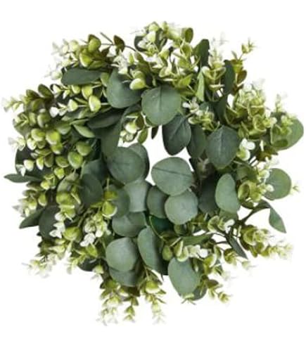 Amazon.co.jp: YAKINOリース ガーランド 造花 ユーカリ ガーランド 緑