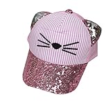 ルテンズ（Lutents ）キャップ　帽子 子供 可愛い 　２－８歳　サイズ調整可　スパンコール アクセント キュート 上品　春夏　旅行　UVカット　プレゼント　カジュアル　ヒップホップ