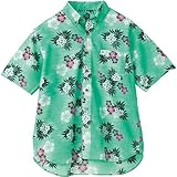 アイトス ボタンダウンアロハシャツ(カジーマ)(男女兼用) 015/グリーン AZ-56110 S