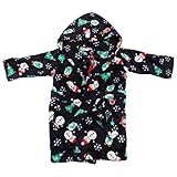 赤ちゃん・ベビー用 クリスマスのデザイン スーパーソフト フード付きガウン バスローブ (18-24ヶ月) (ネイビー)