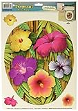 Beistle 54364 Tropical Toilet Topper Peel ' N Placeシート、12 by 17インチ