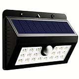 BANGWEIER　20 LED ソーラーライト センサーライト 太陽発電 夜間自動点灯 門扉用アウトドアライト 省エネ 軒先/庭/ガーデン/庭先/玄関周りなどの照明用 防犯用
