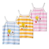 バブー楽園 3枚組 4枚組 ベビー キャミソール 女の子 男の子 赤ちゃん服 可愛い柄 肌着 BQ1696 ボーダー 100cm
