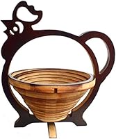 トスダイス 折りたたみバスケット BAMBOO BASKET SPRAY COLORED BROWN TDMO002B