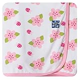 KicKee Pants Swaddling Blanket, Natural Ladybug by KicKee Pants