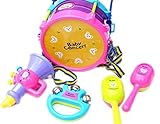 xilaluベビートイ5点キッズベビーロールドラム楽器バンドキット子供おもちゃランダムカラー配達