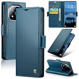 RicYeel Xiaomi Redmi Note 14 Pro 5G/POCO X7 5G 対応 ケース 手帳型 財布型 カードポケット付き 高級レザー POCO X7 5G/Redmi Note 14 Pro 用 衝撃吸収 スマホケース 全面保護 カード収納 スタンド機能 携帯カバー 磁気バックル付き ストラップホール付き (ブルー)
