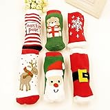 エルフ ベビー (Fairy Baby) クリスマス新生児ソックス ベビー用靴下可愛い お祝いパーティー 6足セット 秋冬用防寒 4-6歳