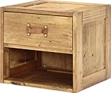 不二貿易 リビング収納 アンティーク キューブ ボックス 引出付き アンティーク ブラウン 95975