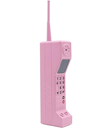 Amazon | 伝統的な赤い固定電話、レトロなコード付き電話の可視