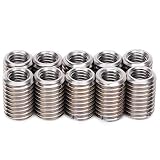 インサートナット 割溝タイプ エンザート ステンレス製 埋め込みナット 10個入り (内ねじM8×1.25 外ねじM12×1.75 長さ18mm)