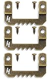 HangZ 20001 Canvas Flat Mount Sawtooth Picture Hanger Value Pack, 20lb, 10-Pack [並行輸入品]