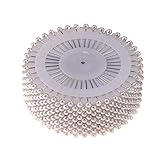 Dagly(TM) 480Pcs 1.46ラウンドパールストレートヘッドピンキット装飾刺繍縫製ピンDIYソーイングアクセサリーミックス/ホワイト色[ホワイト]