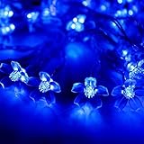 Easternstar Solar Cherry Blossom Lights23ft 50LED Outdoor Waterproof Flower Decorative LED String Li