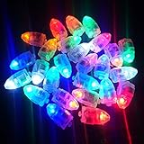 Zehui LEDフラッシュボールランプバルーンライトLEDカラフル点滅光バルーンライトWishingランプ電球装飾用パーティーウェディングデコレーション mhy-HP180530-JJ-5ABE52