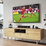 Hoomuway ローボードテレビ台 幅140cm 大容量収納 モダンTVキャビネット オリジナルウッド調 耐荷重50kg リビングに最適