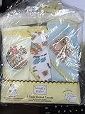 Snugly Baby 3pck Hooded Towels Green Beige Tan Unisex by DDI