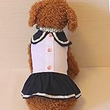 ガールズセーラーワンピース（ネイビーxホワイト）（S～XL）ドッグウェア　犬の服 1枚単位　XLサイズ 【1点】