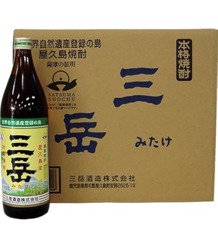 Amazon.co.jp: 三岳 25度 900ml 12本 芋焼酎 : 食品・飲料・お酒