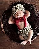 新生児赤ちゃん写真小道具ハンドメイドかぎ針編みニットユニセックスベビーキャップ衣装写真プロップ