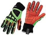Ergodyne ProFlex 925F(x)CP Cut, Puncture and Dorsal Gloves, 3 X-LARGE, Lime by Ergodyne