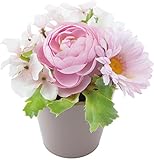 ポピー 造花 ラナンガーベラポット ピンク