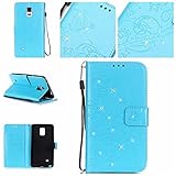 Samsung Galaxy Note 4 ケース, UNEXTATI 手帳型ケース Samsung Galaxy Note 4 ケース カバー 高品質 PUレザー 手帳型 ウォレット型 財布型 液晶