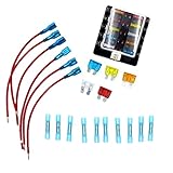 monkeyjack 10 Way回路自動車車ボートブレードヒューズボックスブロックホルダーカバー付き