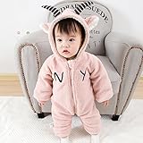 Ruibaolai 柔らかい　ベビー キッズ用 ファション カバーオール ロンパース 着ぐるみ キッズコスチューム 子供 男の子 女の子 出産 祝い パジャマ 防寒着 スウェット ベビー服　パーティー