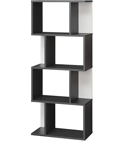 Amazon｜オープンシェルフ 6段式 高さ191cm オープンラック ジグザグ