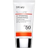 DR.WU(ドクターウー) 酸化亜鉛フリー SPF50+ PA+++ 日焼け止め サンスクリーン + モイスト(色なし・色付き) ヒアルロン酸 セラミド 配合 トーンアップ 化粧下地 敏感肌 保湿 (色付き)