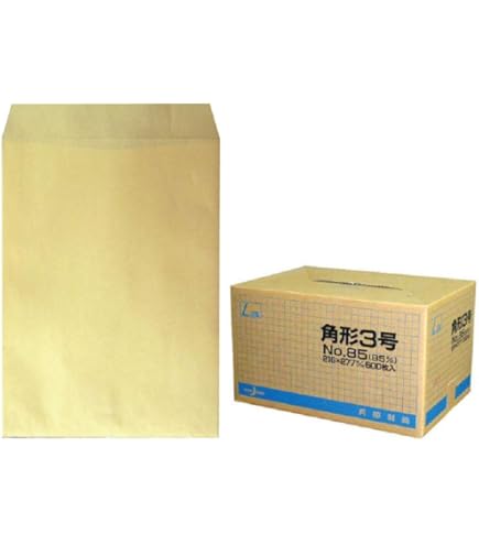 Amazon | 角2封筒 クラフト 85g 中貼 500枚 (K20850) ☆セール