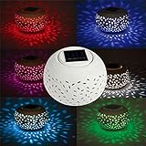 LED ソーラーガーデンライト センサーライト ソーラーライト 自動点灯 太陽光発電 屋外照明 外灯 玄関 庭園 省エネ 防水 ワイヤレス アウトドアライト 白光とカラフル光変化　おしゃれ　家を飾り