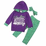 (アイム)iiniim 子供 マーメイド トップ ガールズ 人魚姫 パンツ フード付 秋冬服 ルームウェア キッズ 女の子 上下セット ビートル キリン マーメイド柄 長袖 女児 コスチューム 変装 