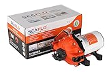 SEAFLO DC 12V 24V 5GPM 18.9LPM 70PSI ダイヤフラムポンプ (12V)