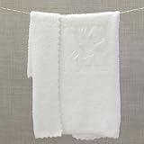 Barefoot Dreams CozyChic Baby Receiving Blanket - White by Barefoot Dreams [並行輸入品]