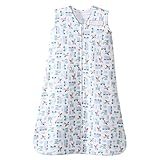 HALO SleepSack 100% Cotton Wearable Blanket, Blue Travel Time, Large by Halo